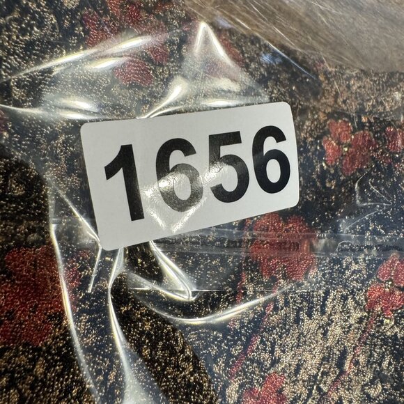 East 5th Y2K Faux Wrap Top Womens SIze‎ XL Empire Waist Stretch Lace Trim Floral - Picture 8 of 8